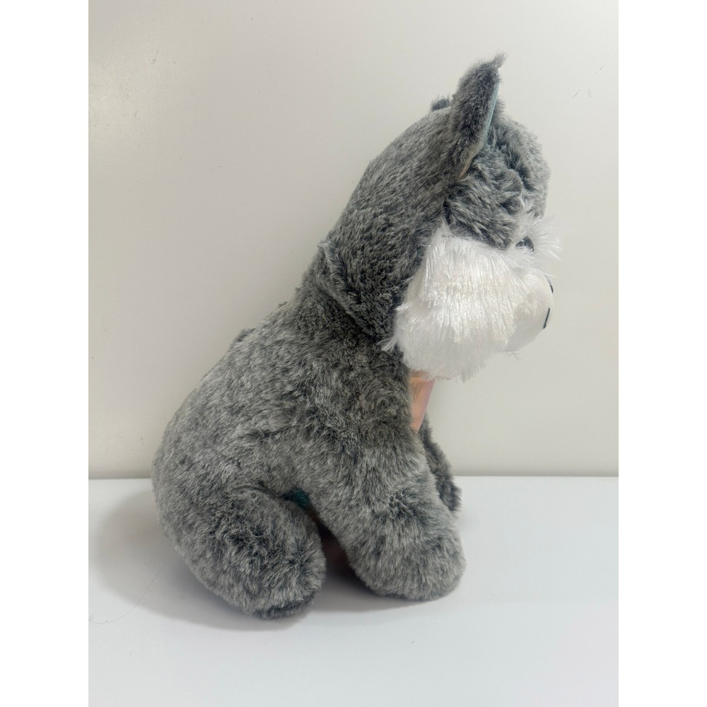 A&A Global Gray White Plush 12" Dog NEW‎ WITH TAGS - Picture 2 of 6